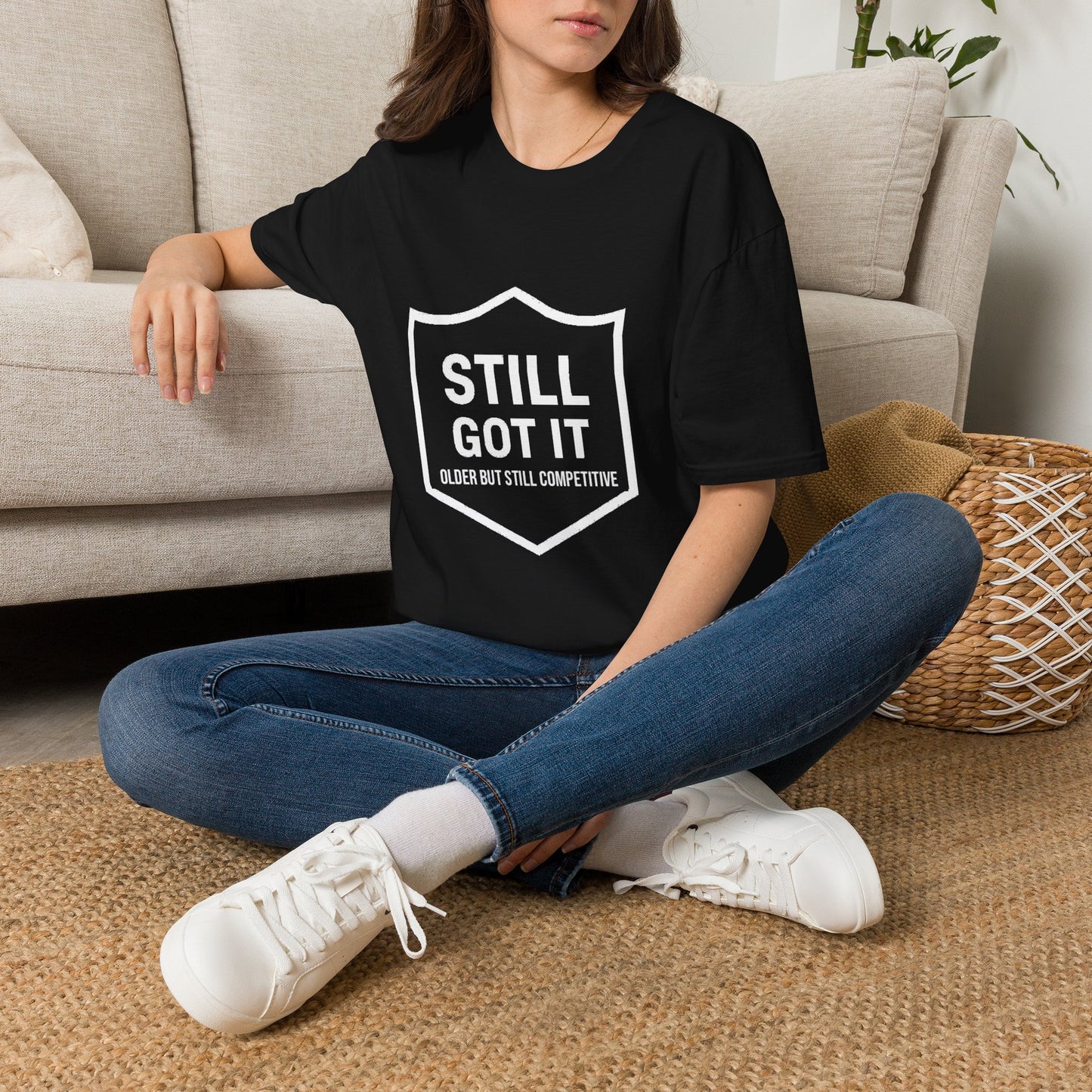 Still Got It T-Shirt — Funny Retro Shield Graphic Tee