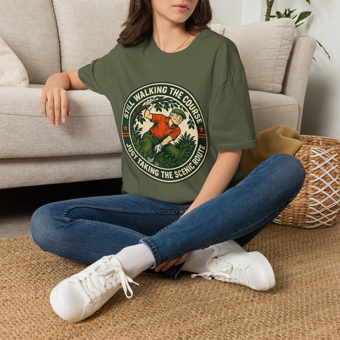 "Still Walking the Course" Golf T-Shirt