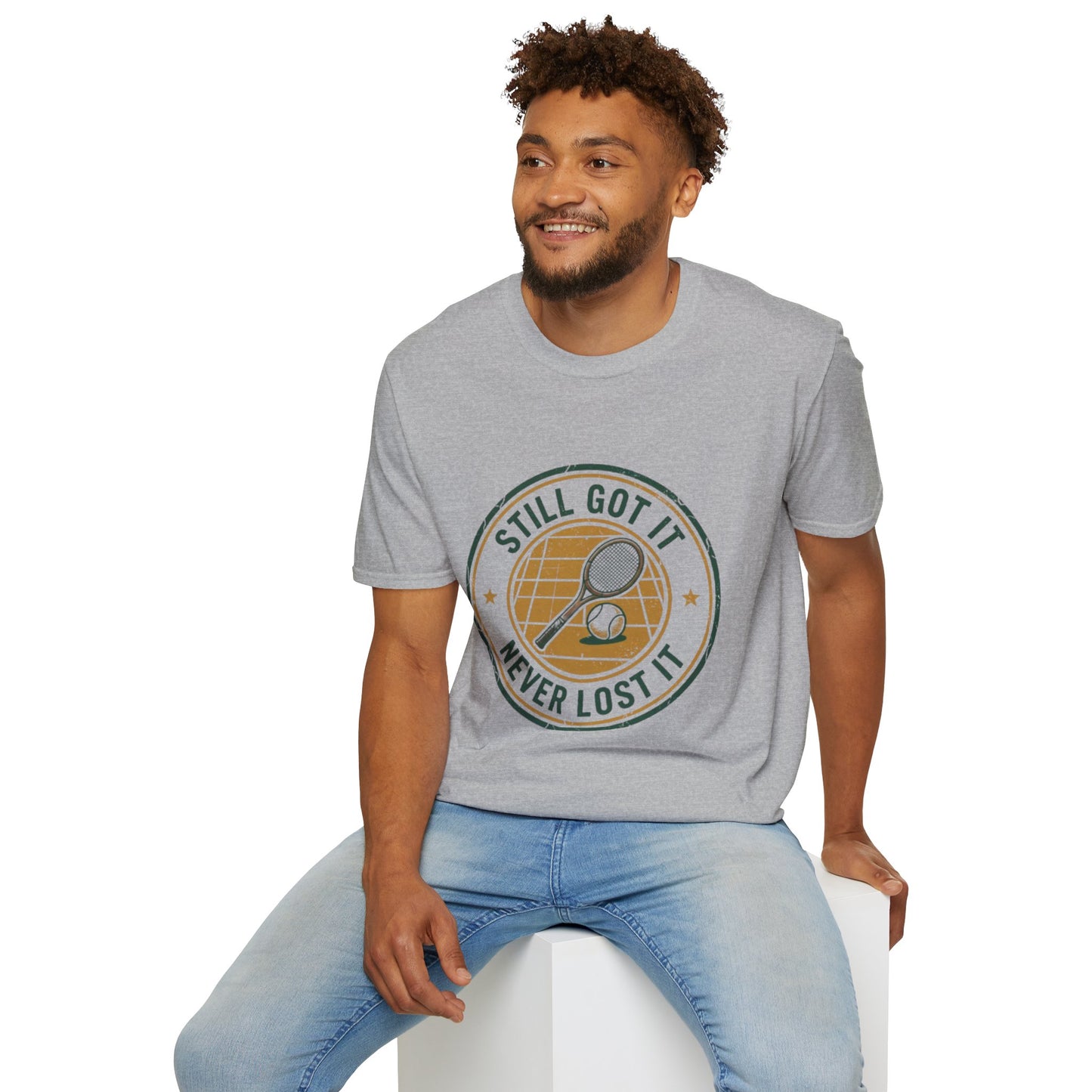Still Got It Tennis Graphic T-Shirt | Vintage Racket Emblem
