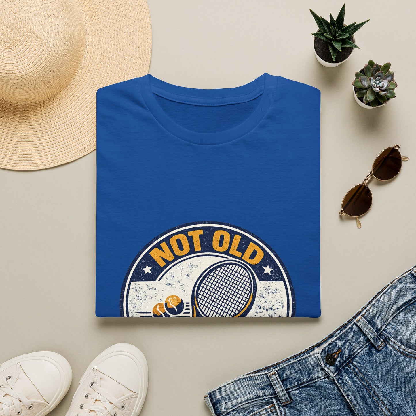 Not Old Just Well Strung Tennis Graphic Tee