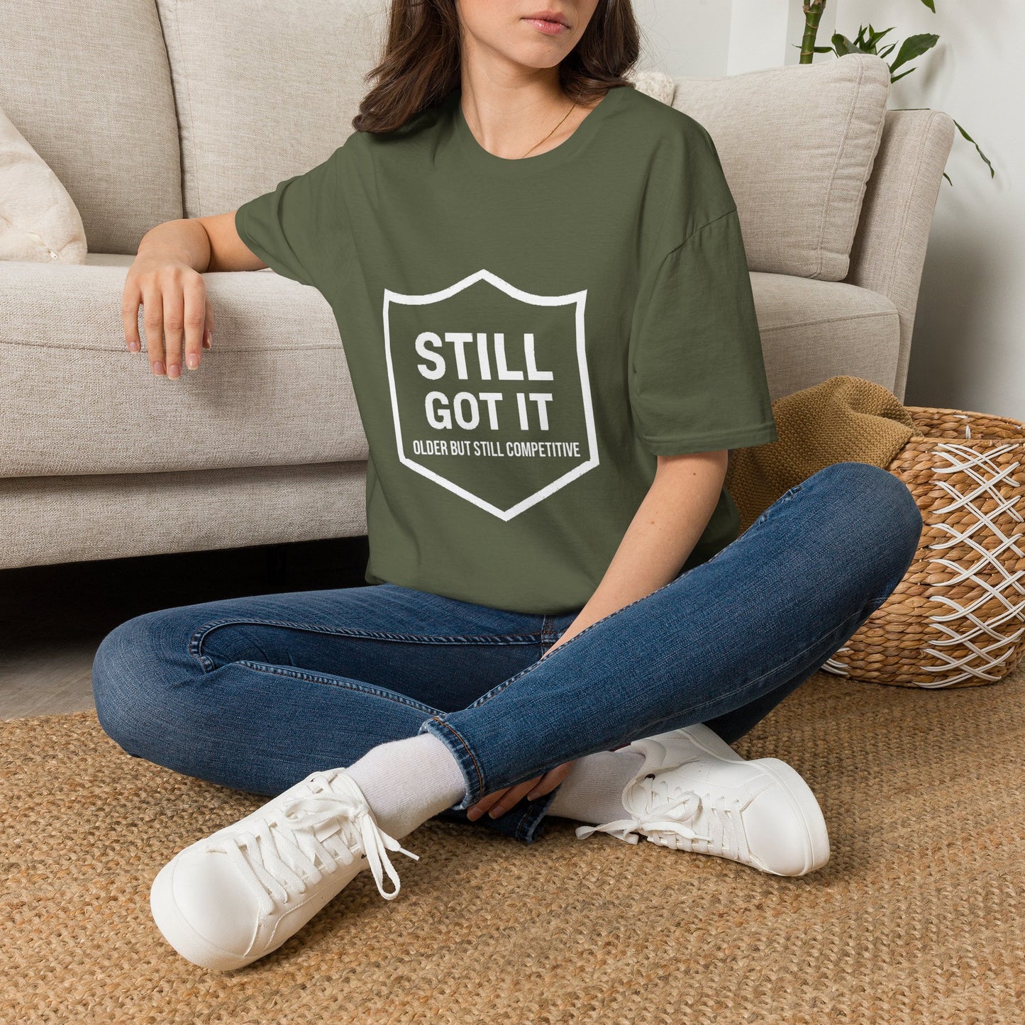 Still Got It T-Shirt — Funny Retro Shield Graphic Tee