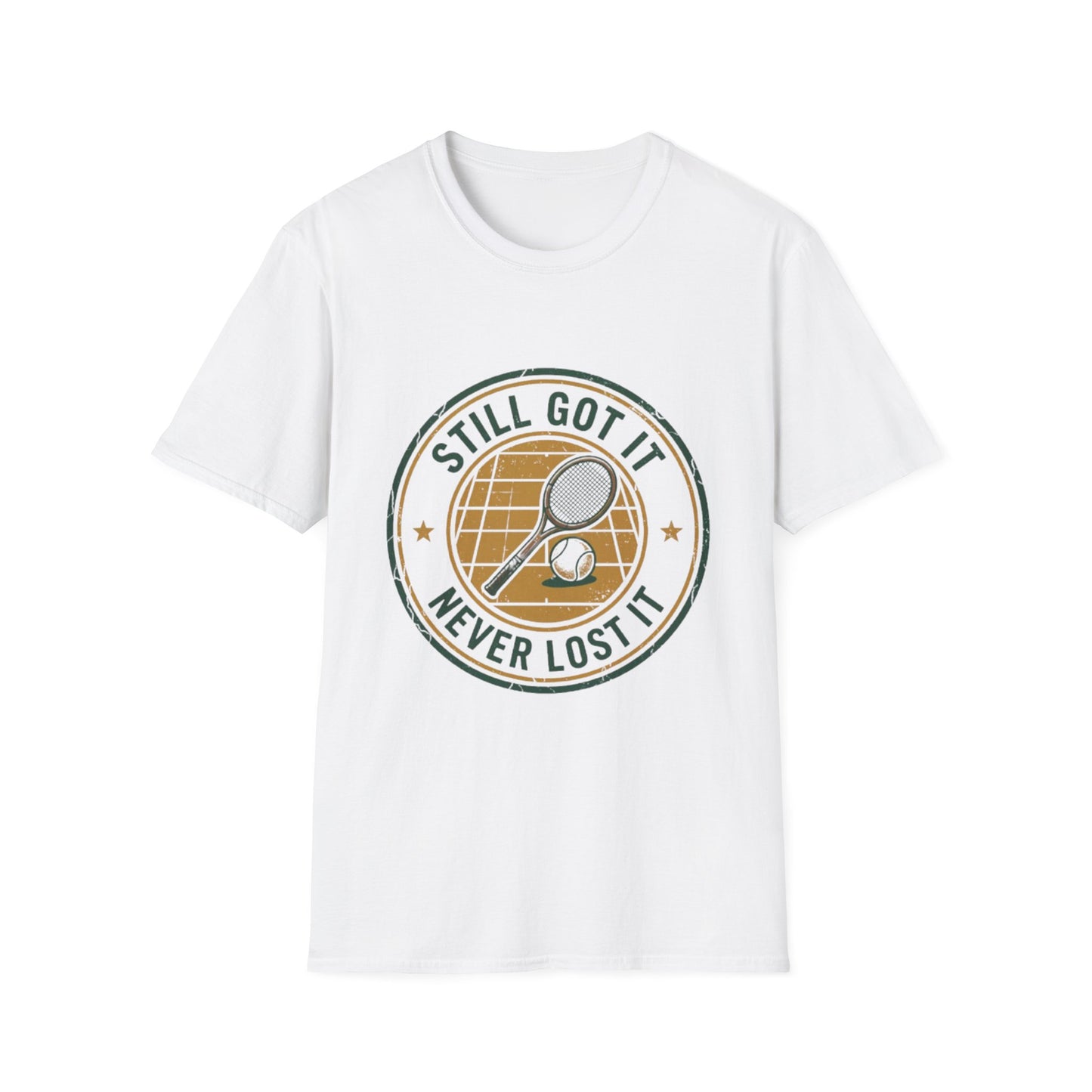 Still Got It Tennis Graphic T-Shirt | Vintage Racket Emblem