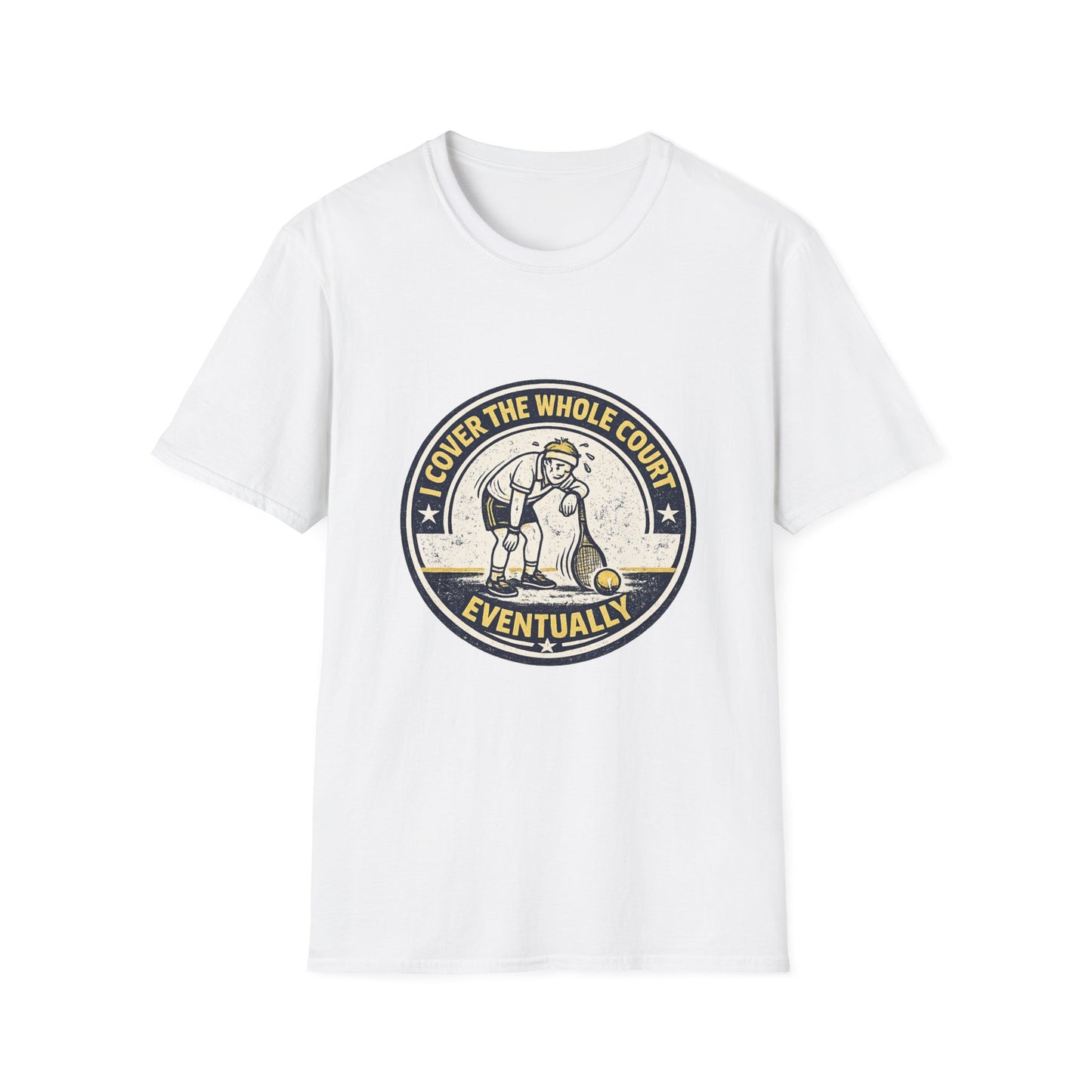 "I Cover The Whole Court Eventually” Tennis Graphic Tee