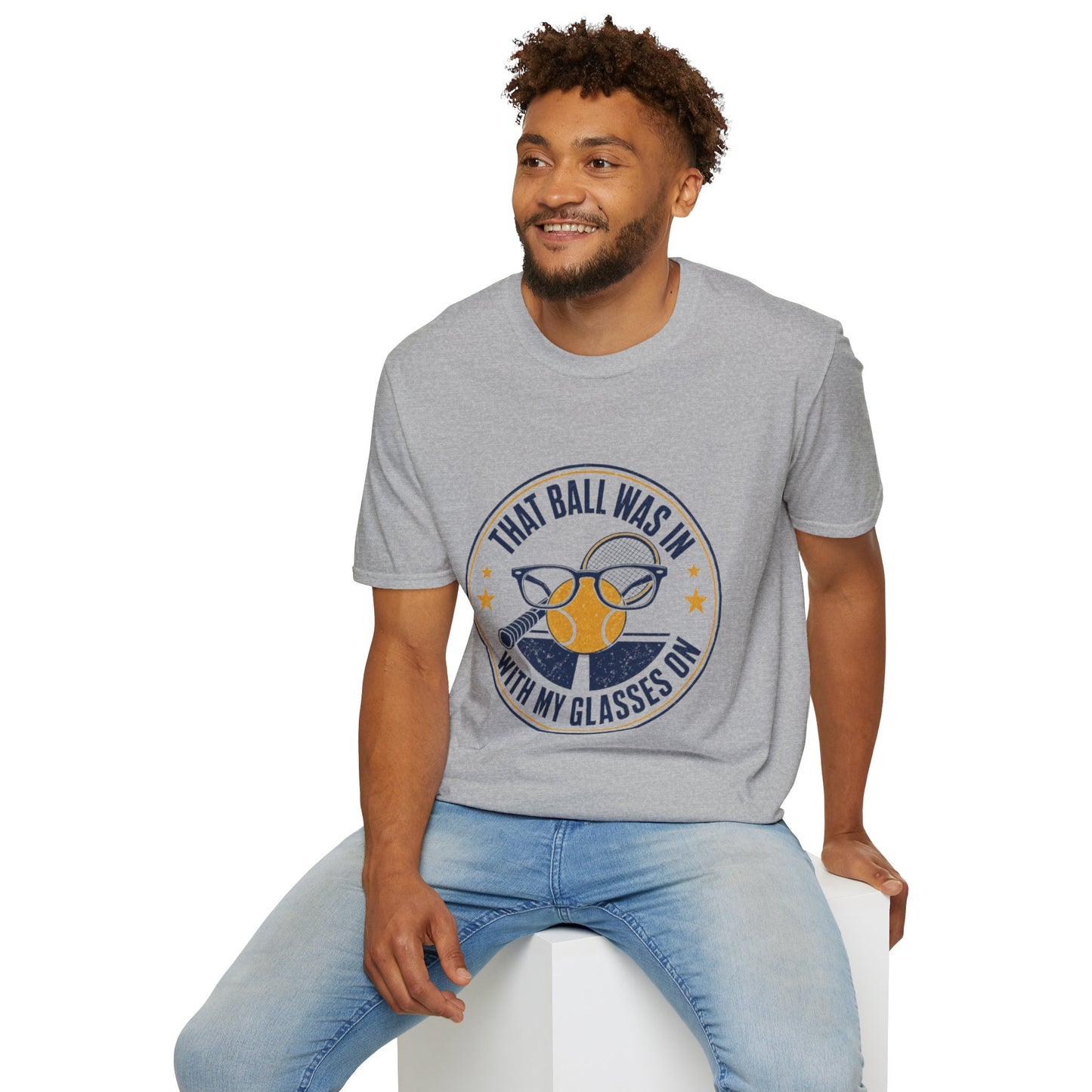 That Ball Was In With My Glasses On Tennis Graphic Tee