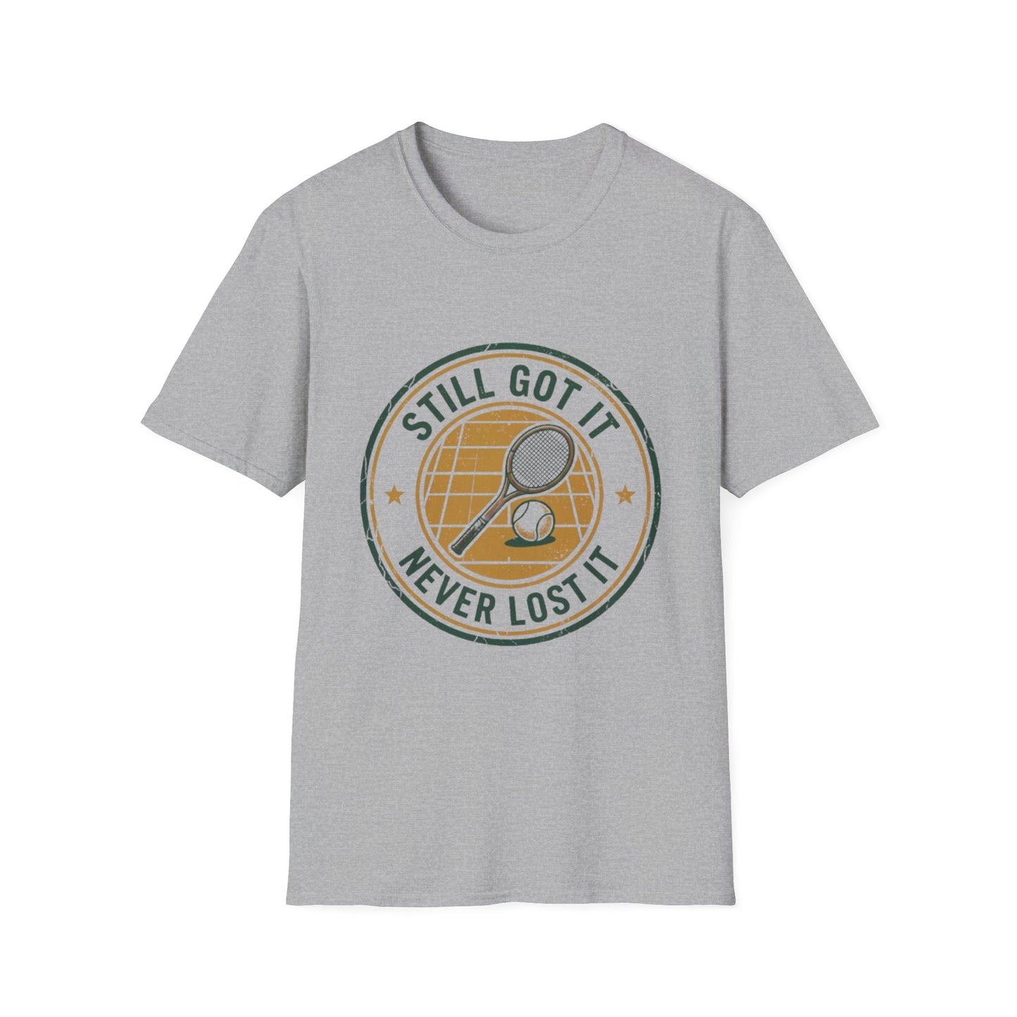 Still Got It Tennis Graphic T-Shirt | Vintage Racket Emblem