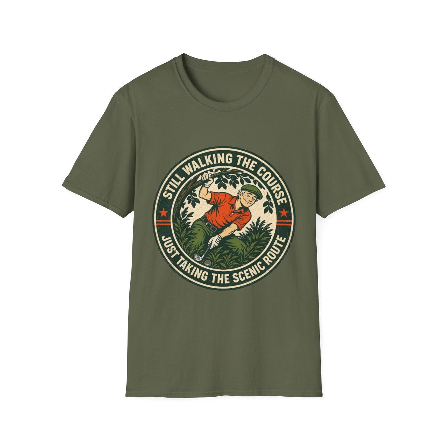 "Still Walking the Course" Golf T-Shirt