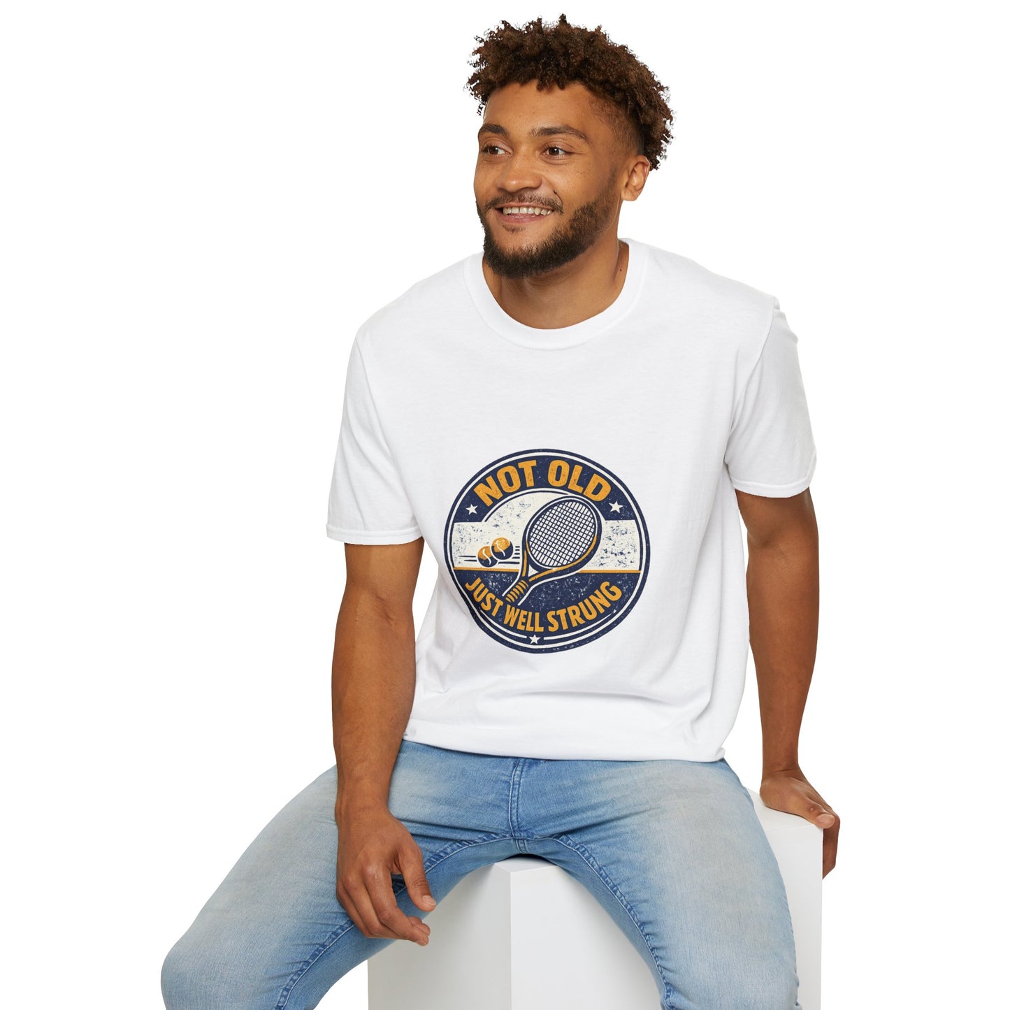 Not Old Just Well Strung Tennis Graphic Tee