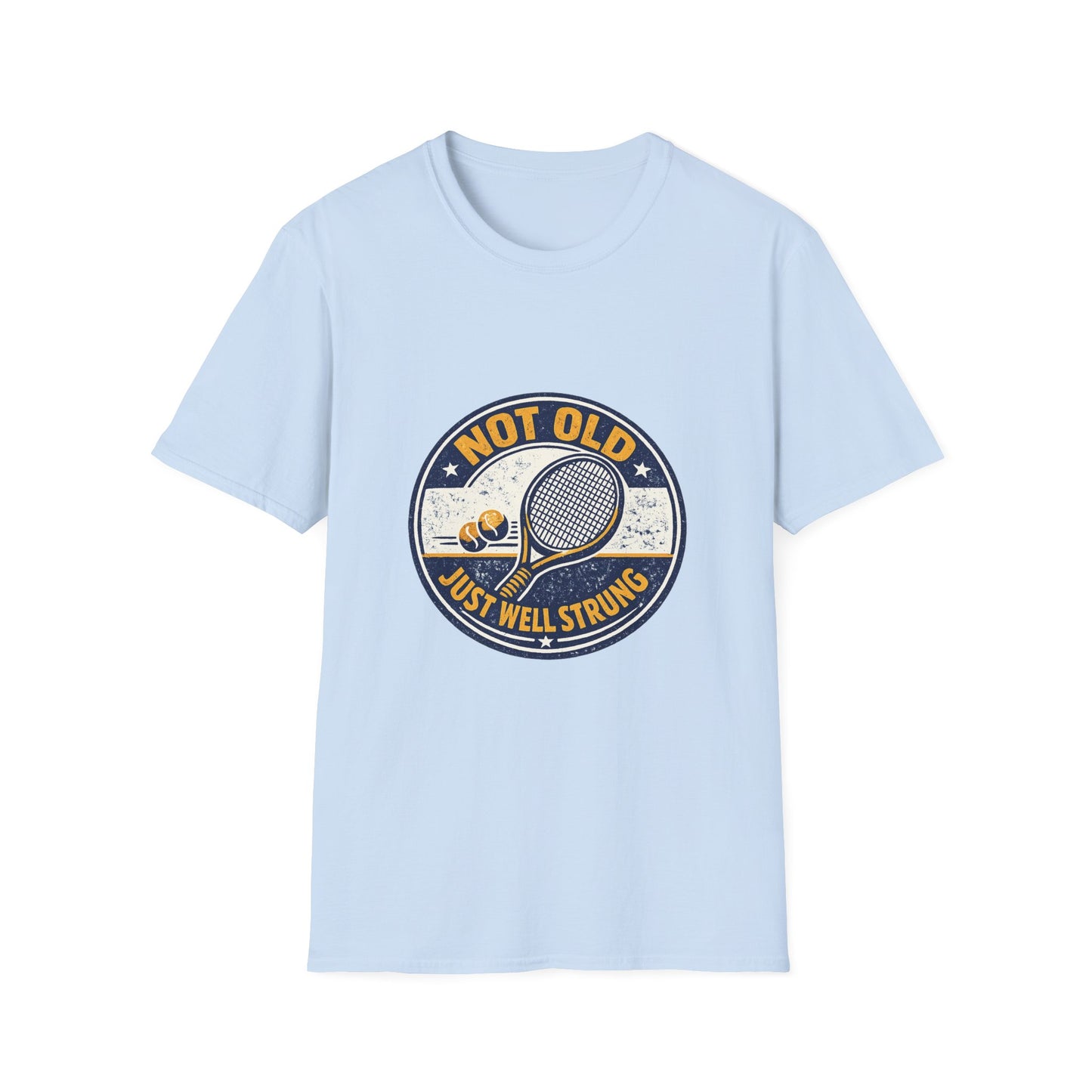 "Not Old, Just Well Strung" Tennis Graphic Tee