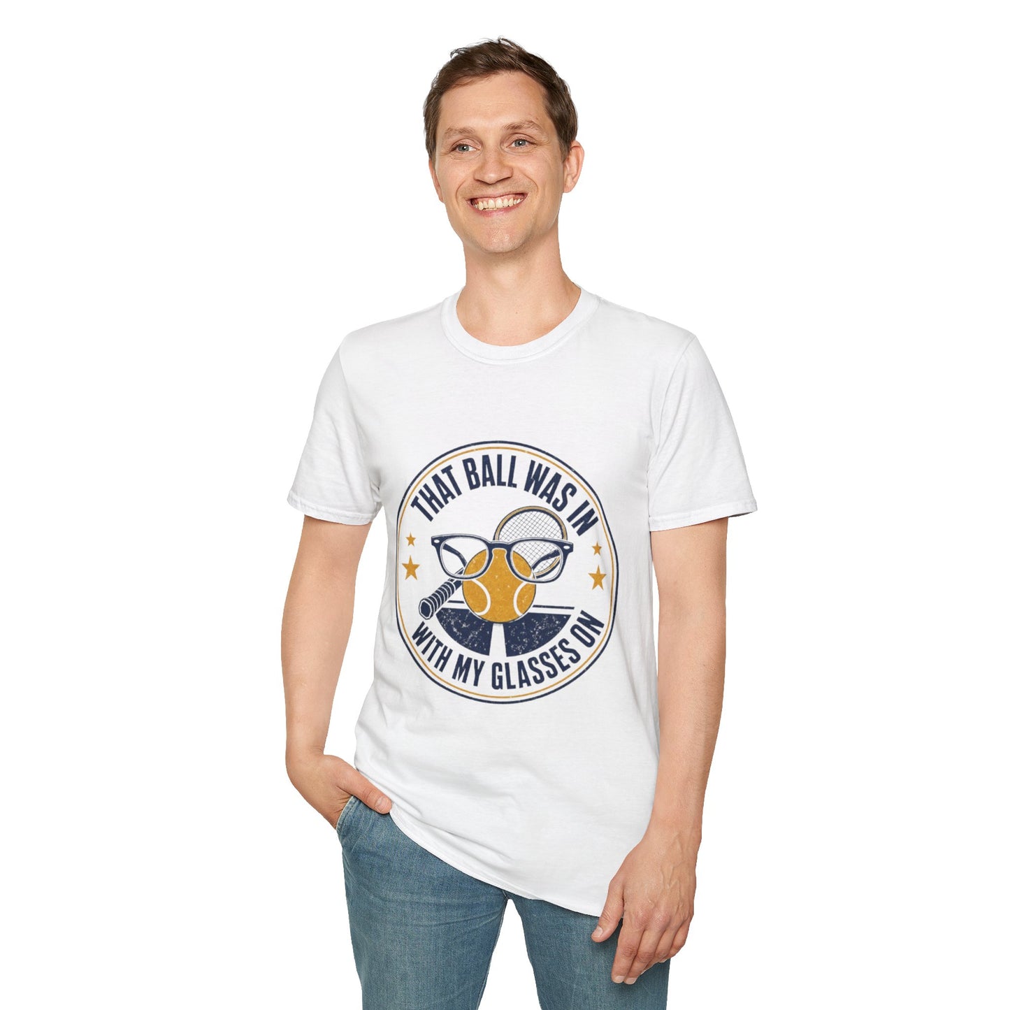 That Ball Was In With My Glasses On Tennis Graphic Tee