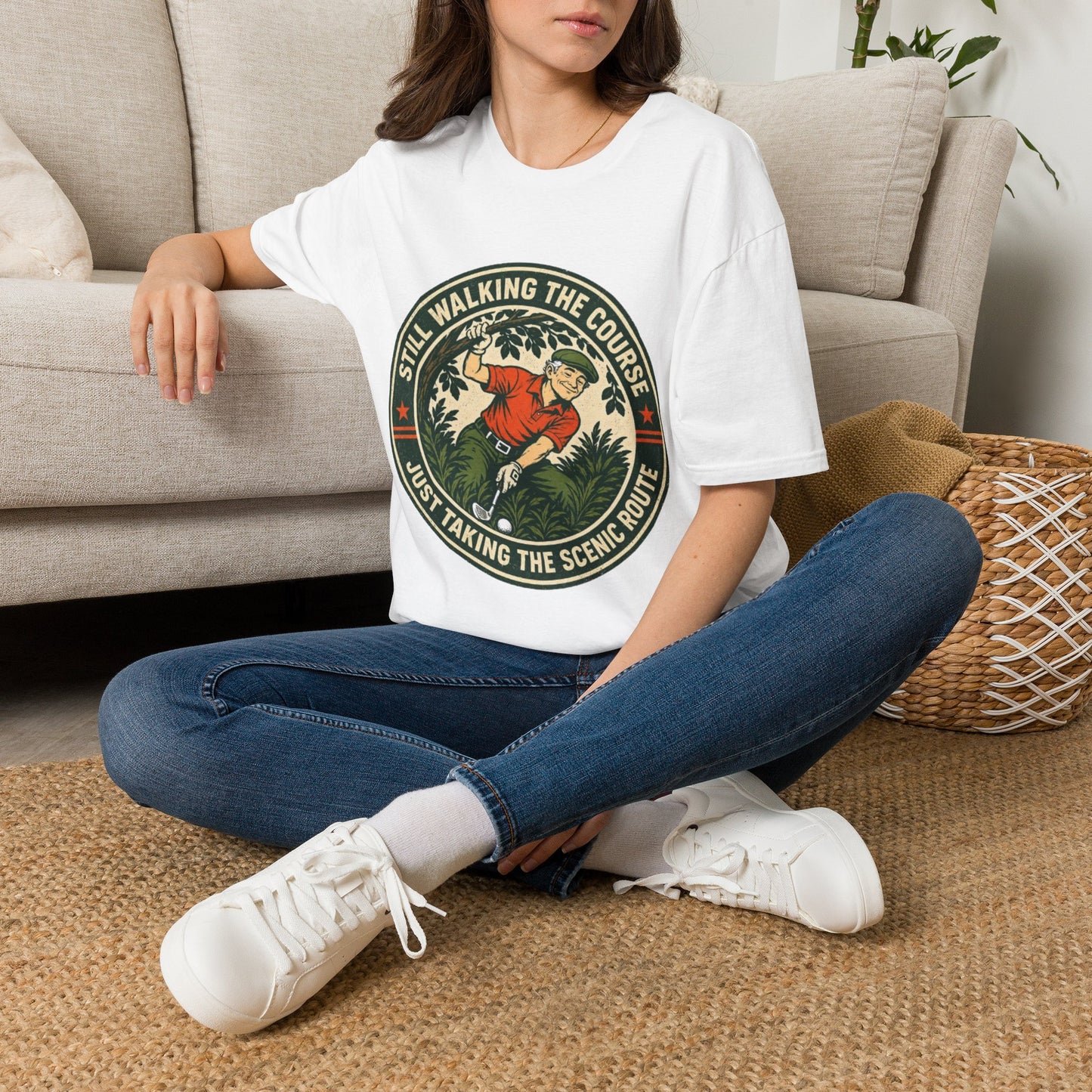 "Still Walking the Course" Golf T-Shirt