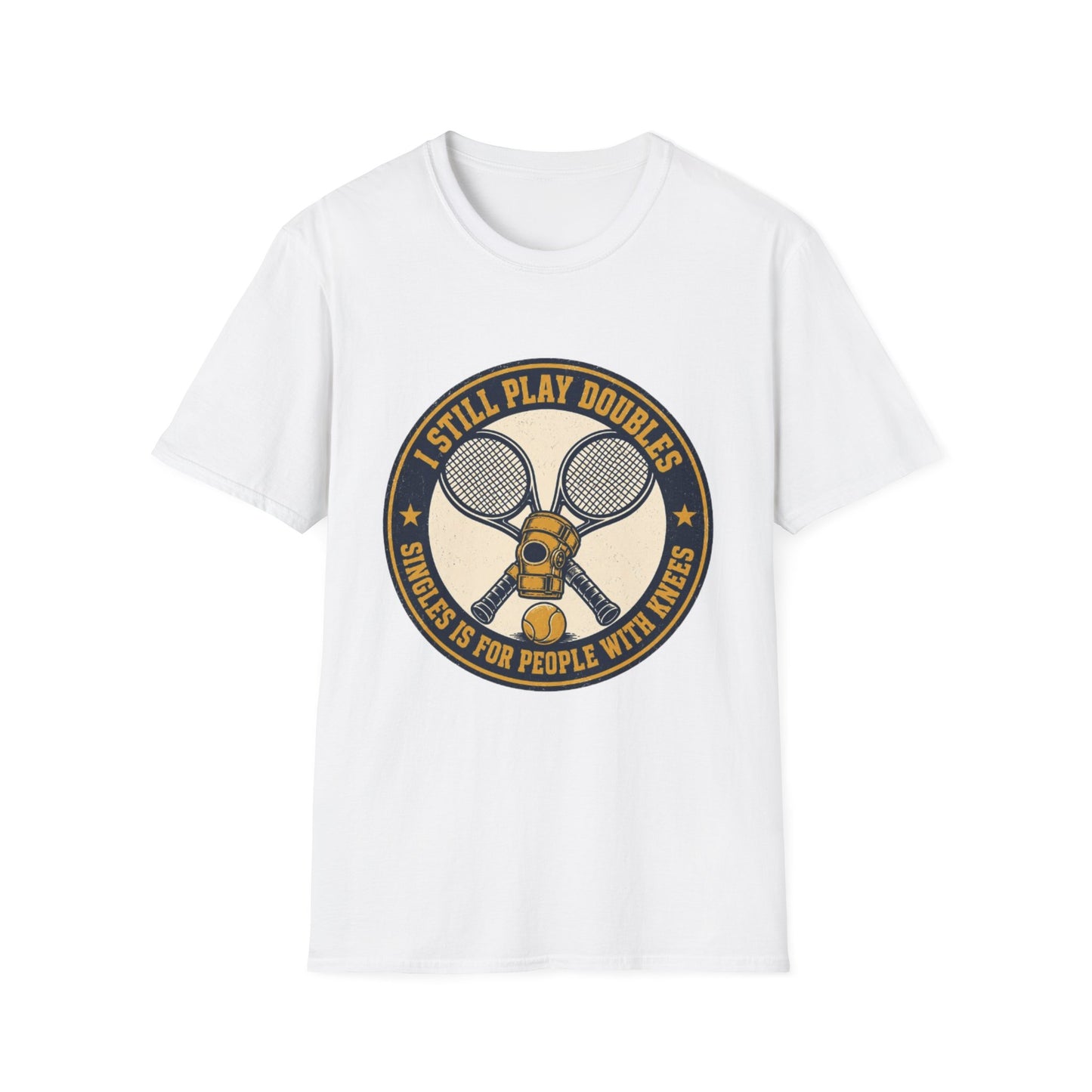 "I Still Play Doubles” Graphic Tennis Tee
