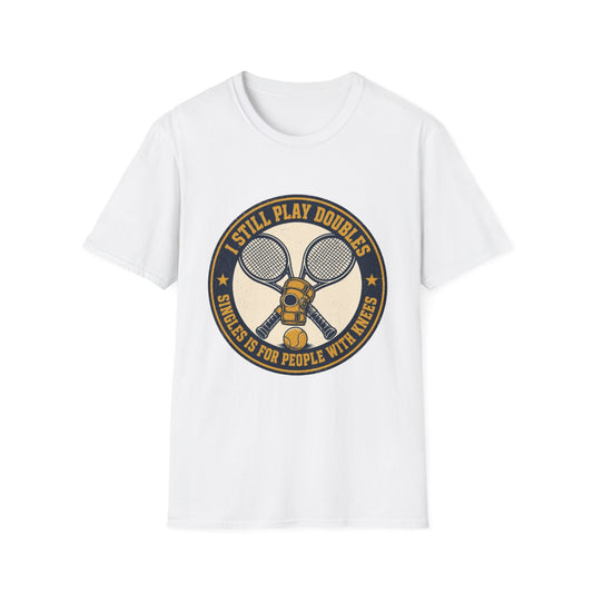 "I Still Play Doubles” Graphic Tennis Tee