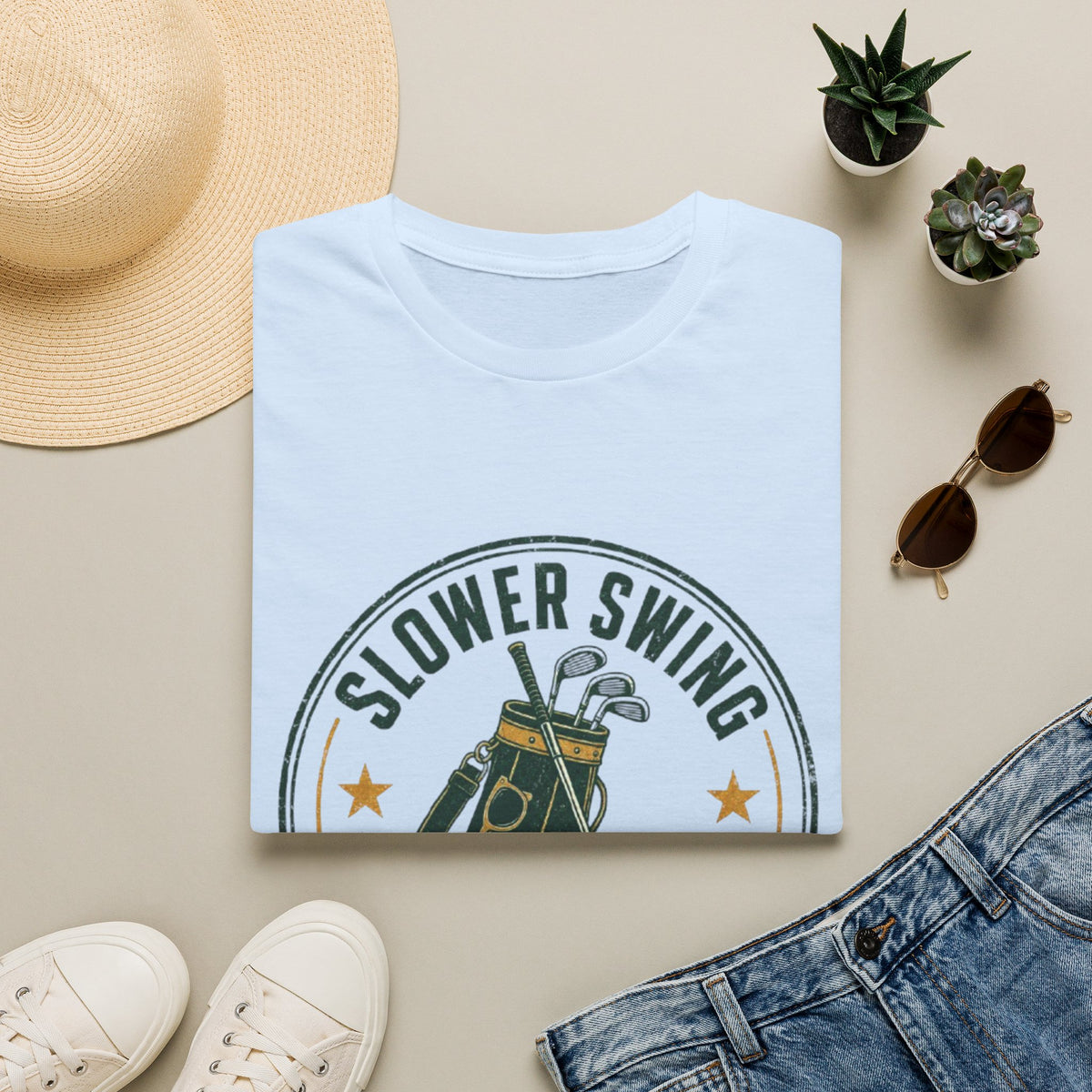 Slower Swing Same Swagger Golf Tee