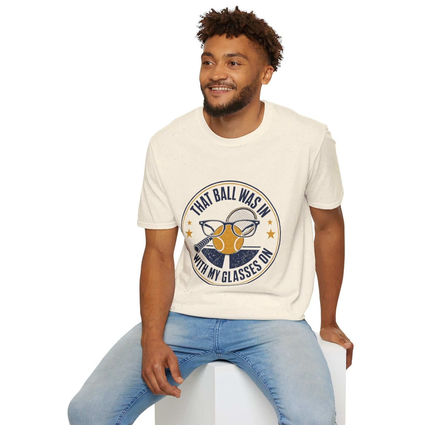 That Ball Was In With My Glasses On Tennis Graphic Tee