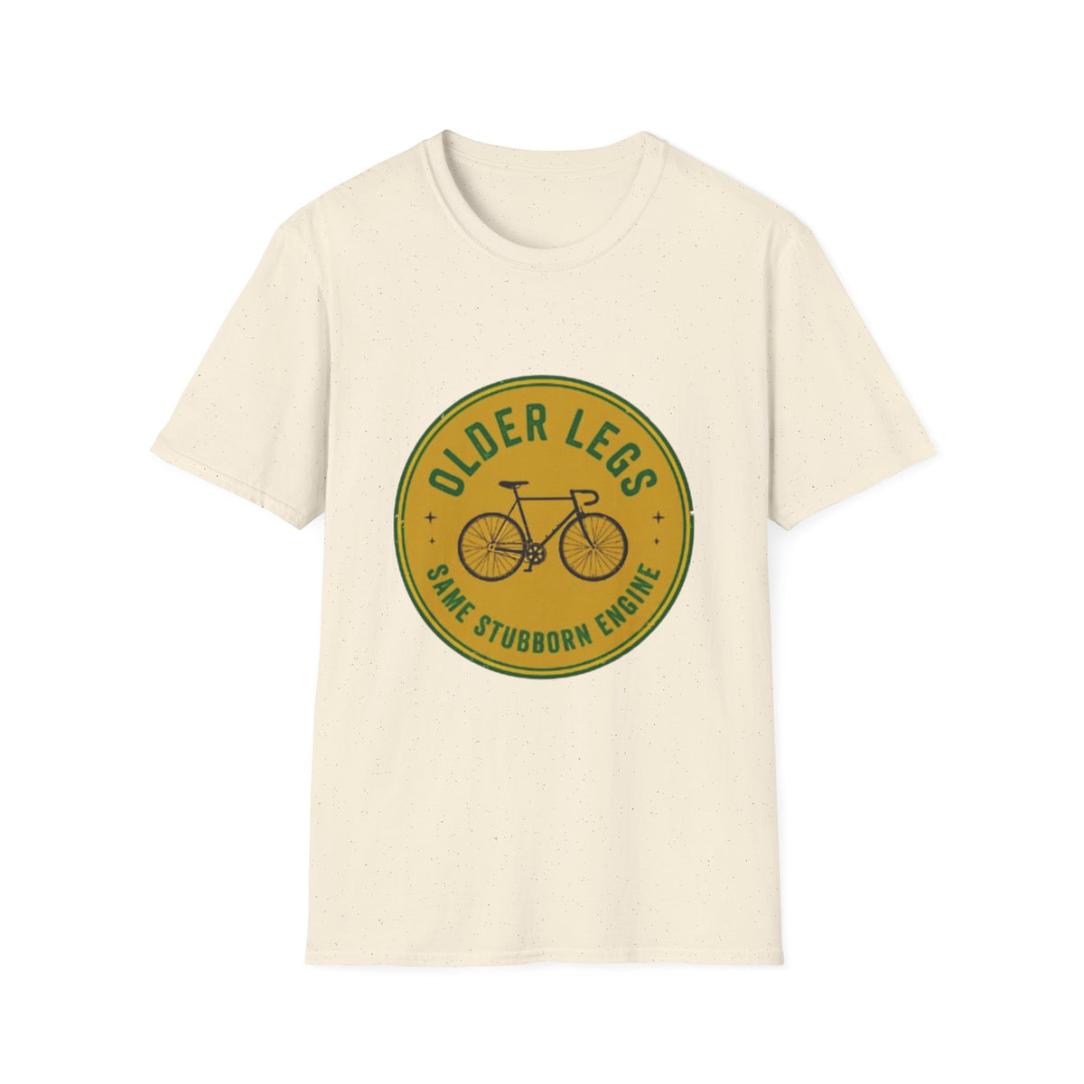 Older Legs Retro Bicycle Badge T-Shirt | Vintage Cycling Logo